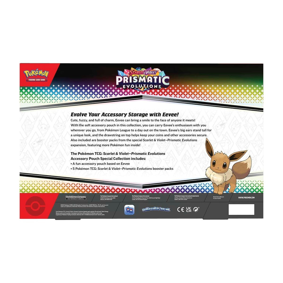 Pokemon TCG: Prismatic Evolutions Accessory Pouch Special Collection