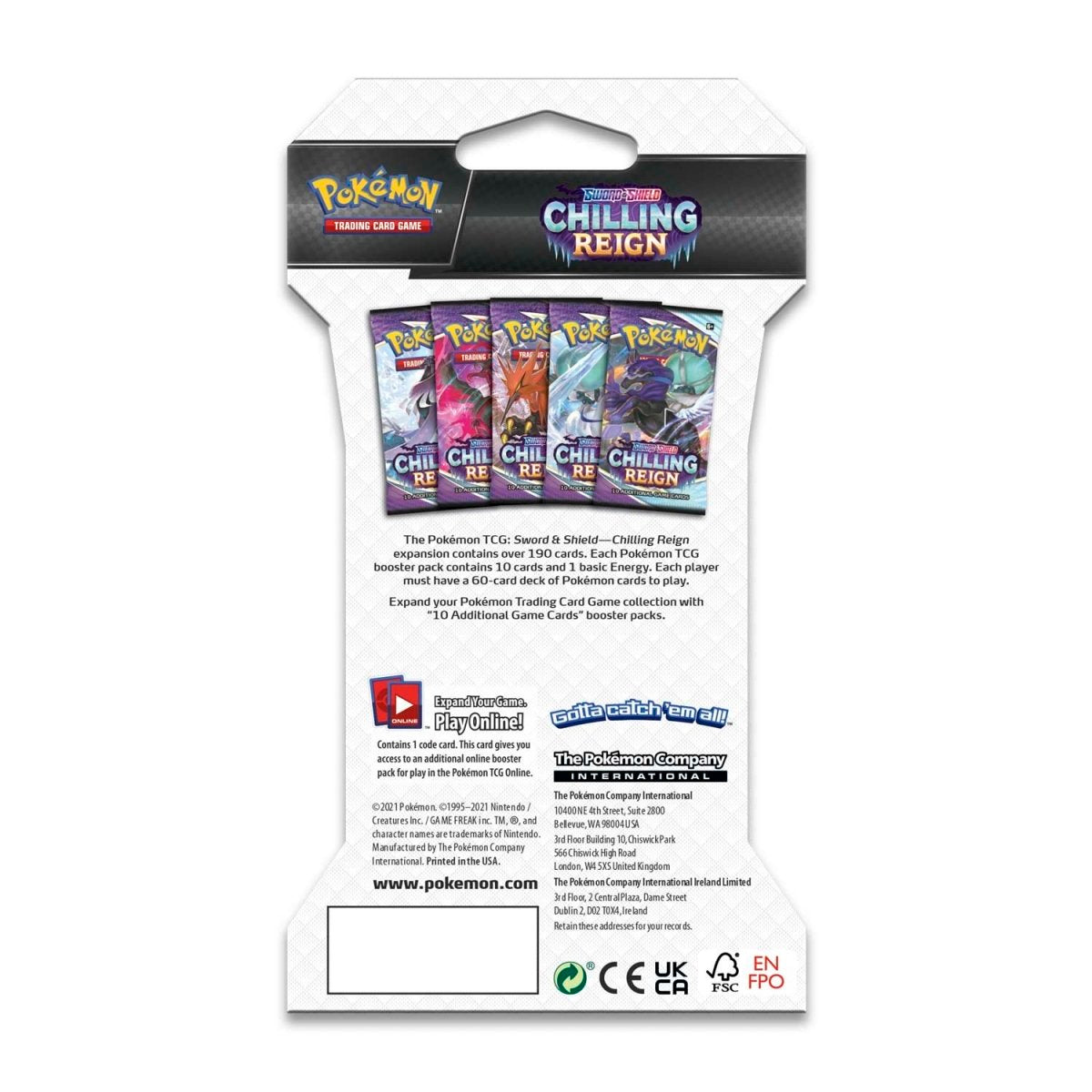 Pokemon TCG: Chilling Reign Sleeved Booster Pack