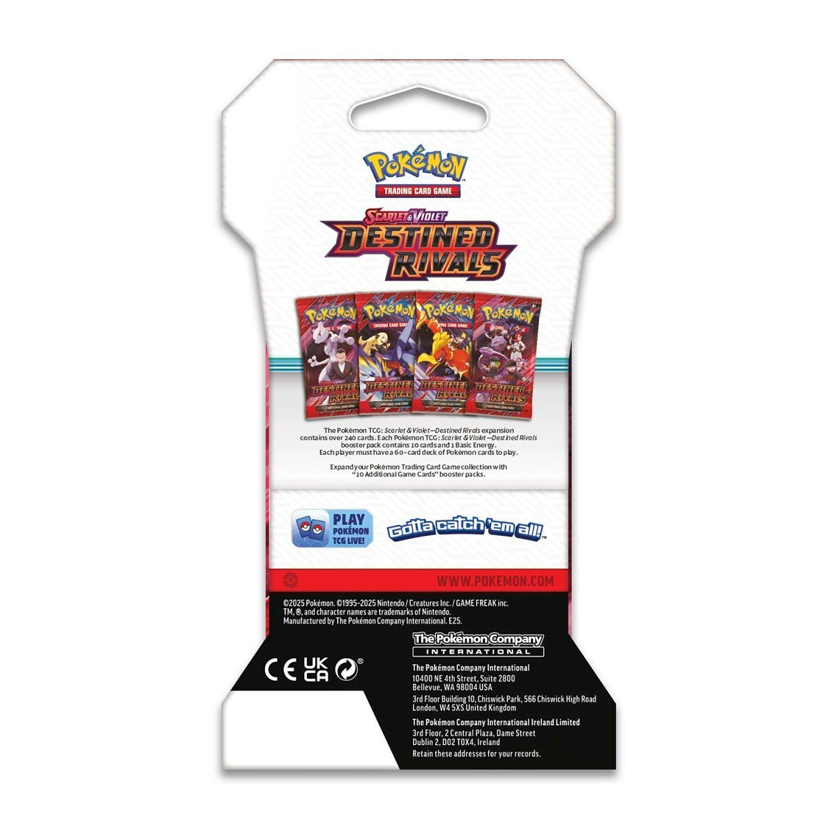 Pokemon TCG: Destined Rivals Sleeved Booster Pack