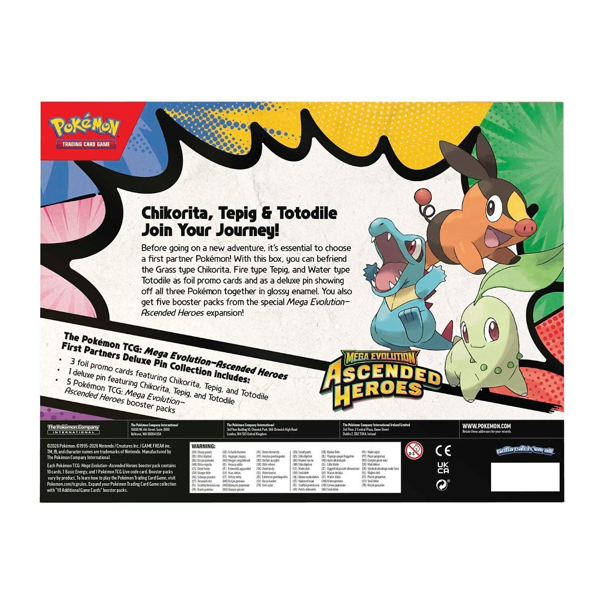 Pokemon TCG: Ascended Heroes First Partner Deluxe Pin Collection