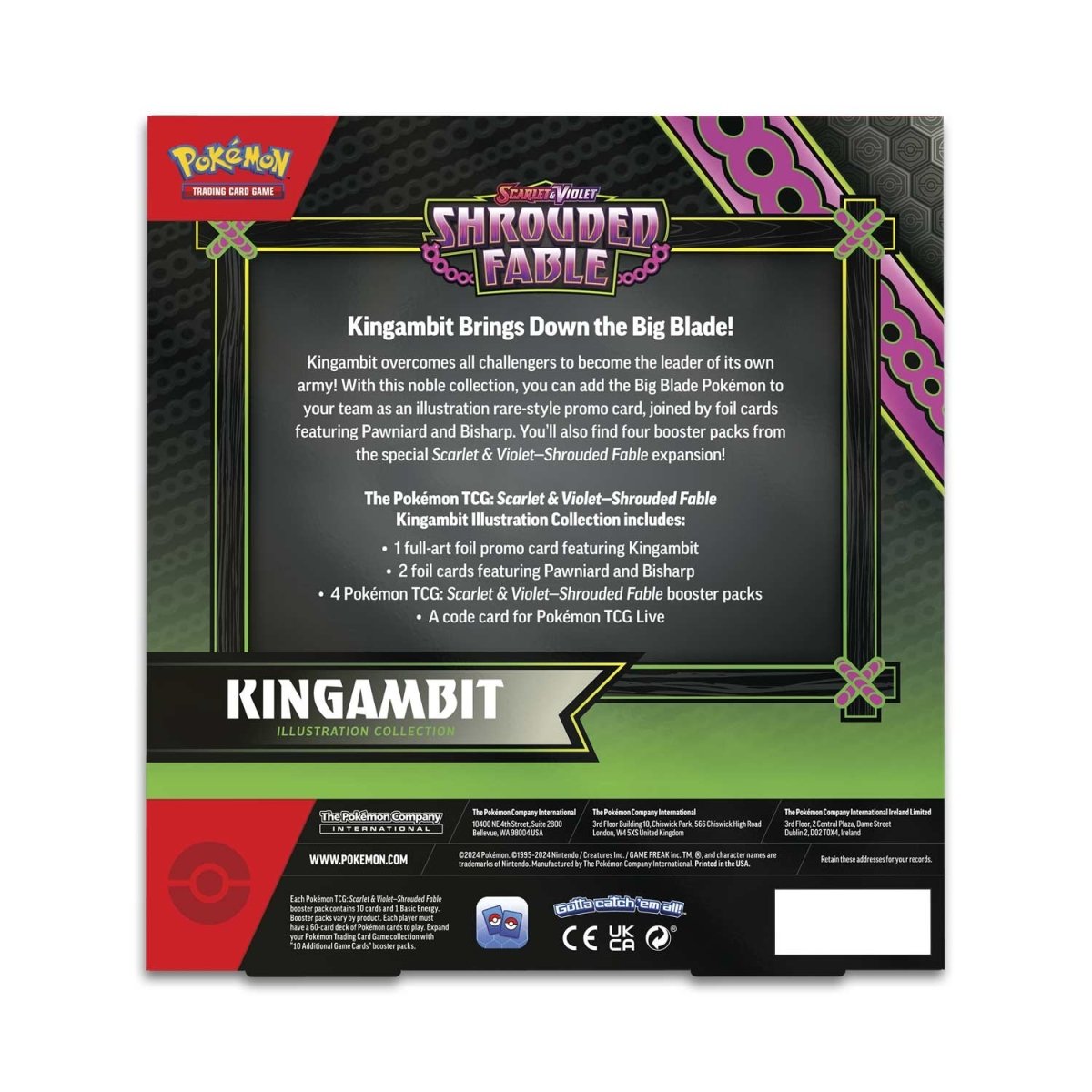 Pokemon TCG: Shrouded Fable Kingambit Illustration Collection