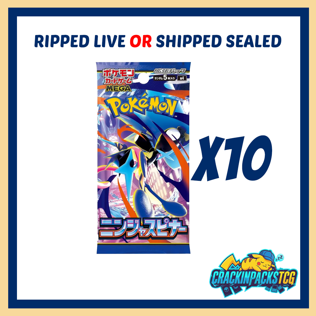 Pokmeon TCG: Ninja Spinner - 10 Booster Packs **JAPANESE**