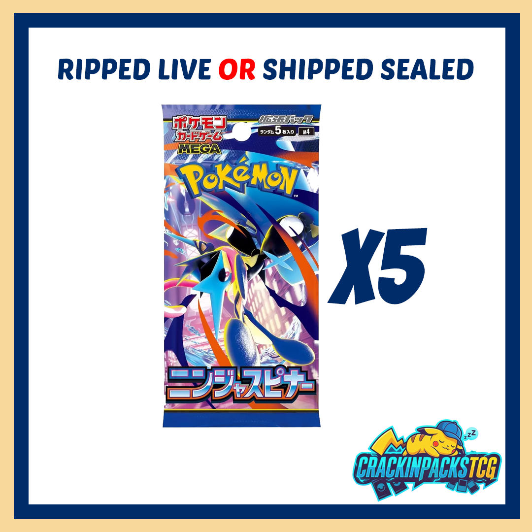 Pokmeon TCG: Ninja Spinner - 5 Booster Packs **JAPANESE**