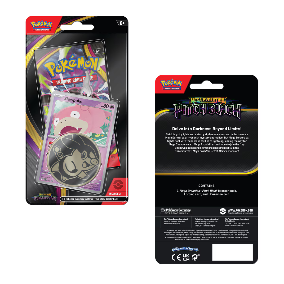 Pokemon TCG: Pitch Black Checklane Blister (Slowpoke)