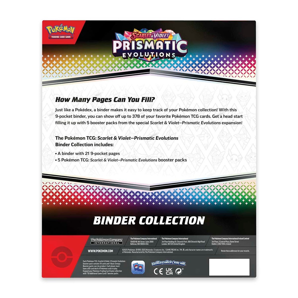 Pokemon TCG: Prismatic Evolutions Binder Collection