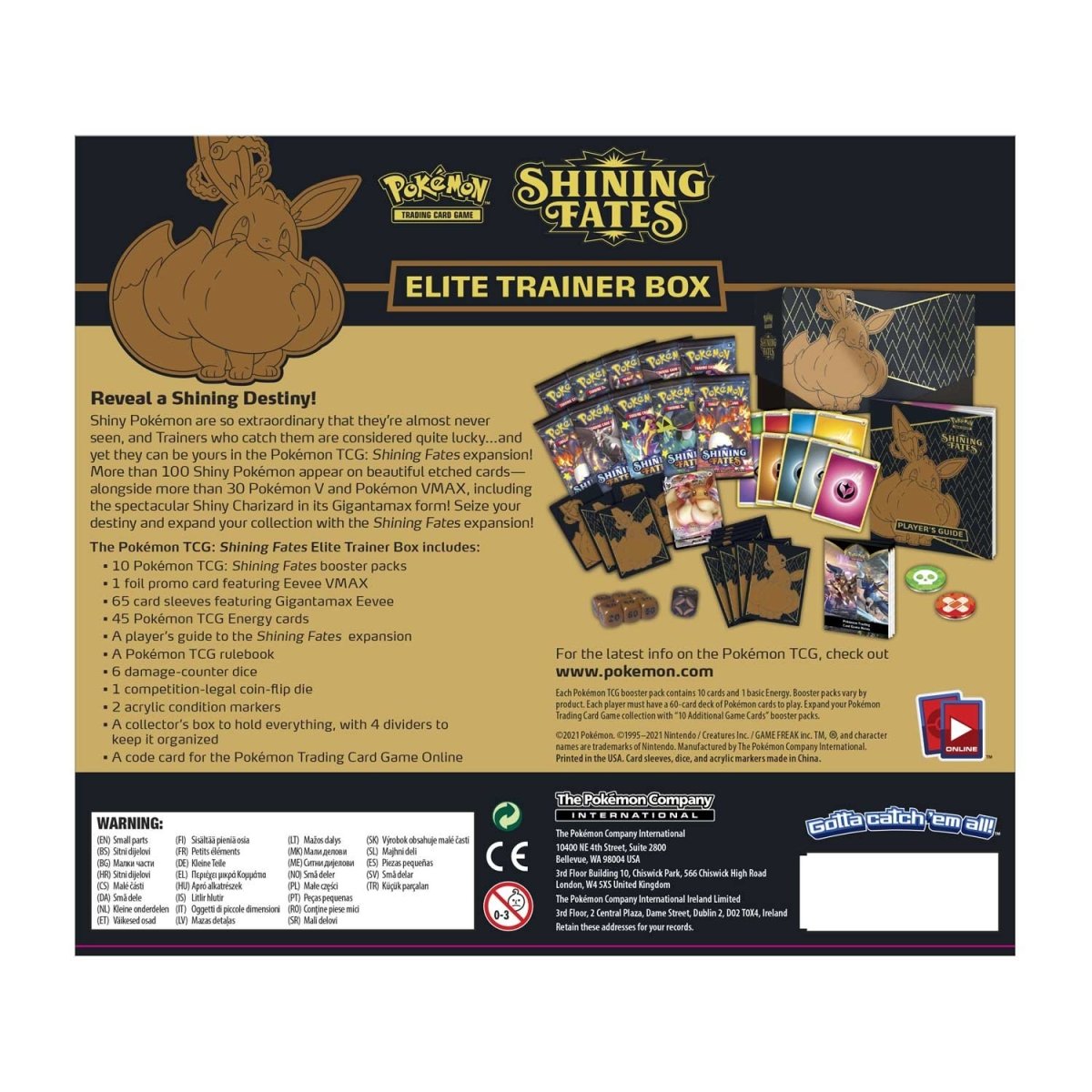 Pokemon TCG: Shining Fates Elite Trainer Box - RIP LIVE OR SHIP SEALED