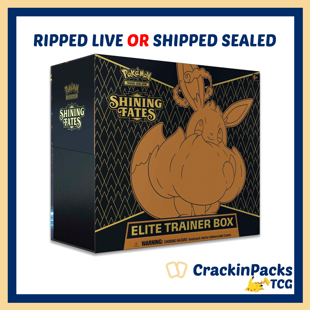 Pokemon TCG: Shining Fates Elite Trainer Box - RIP LIVE OR SHIP SEALED