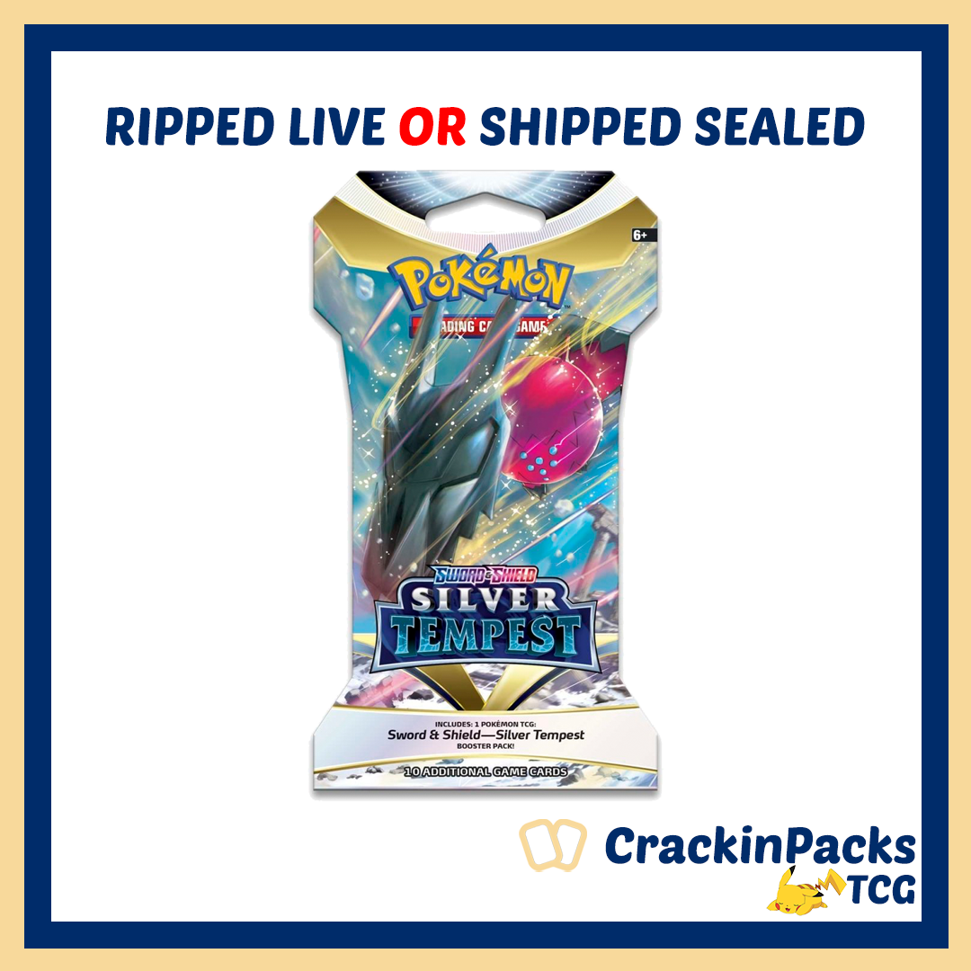 Pokemon TCG: Silver Tempest Sleeved Booster Pack (1) - RIP LIVE OR SHIP SEALED (**Bounty**)