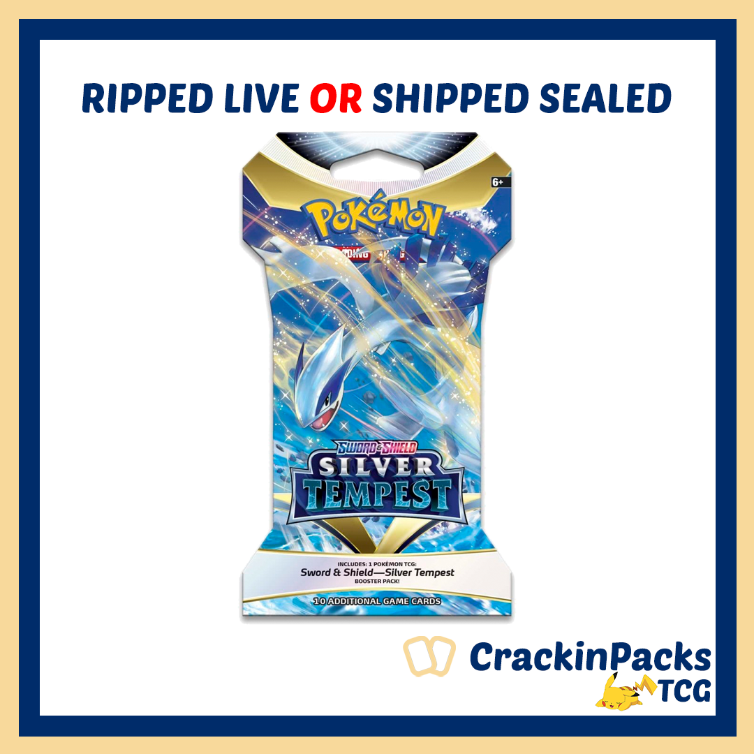 Pokemon TCG: Silver Tempest Sleeved Booster Pack (1) - RIP LIVE OR SHIP SEALED (**Bounty**)