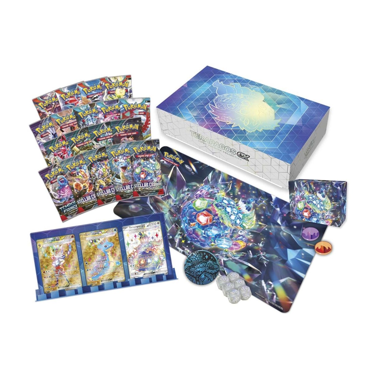 Pokemon TCG: Terapagos ex Ultra-Premium Collection - RIP LIVE O SHIP SEALED