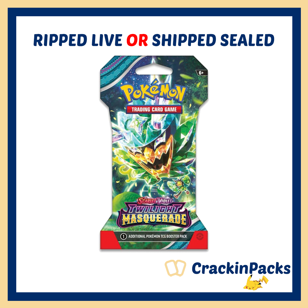 Pokemon TCG: Twilight Masquerade Sleeved Booster Pack (1) - RIP LIVE OR SHIP SEALED (**Bounty**)