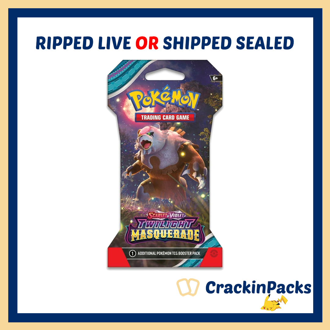 Pokemon TCG: Twilight Masquerade Sleeved Booster Pack (1) - RIP LIVE OR SHIP SEALED (**Bounty**)