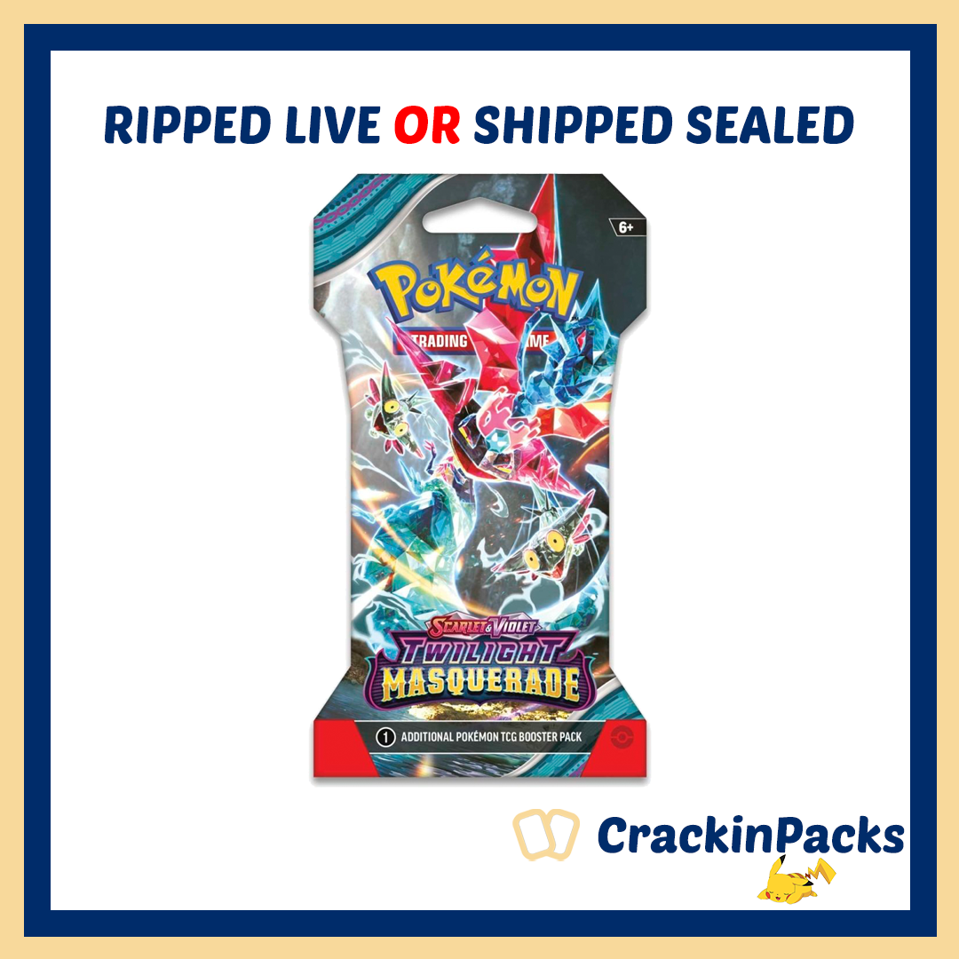 Pokemon TCG: Twilight Masquerade Sleeved Booster Pack (1) - RIP LIVE OR SHIP SEALED (**Bounty**)