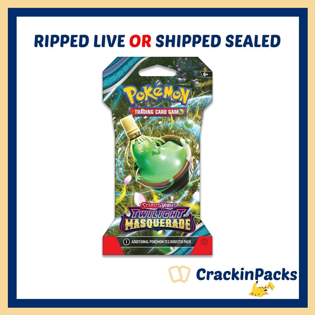 Pokemon TCG: Twilight Masquerade Sleeved Booster Pack (1) - RIP LIVE OR SHIP SEALED (**Bounty**)