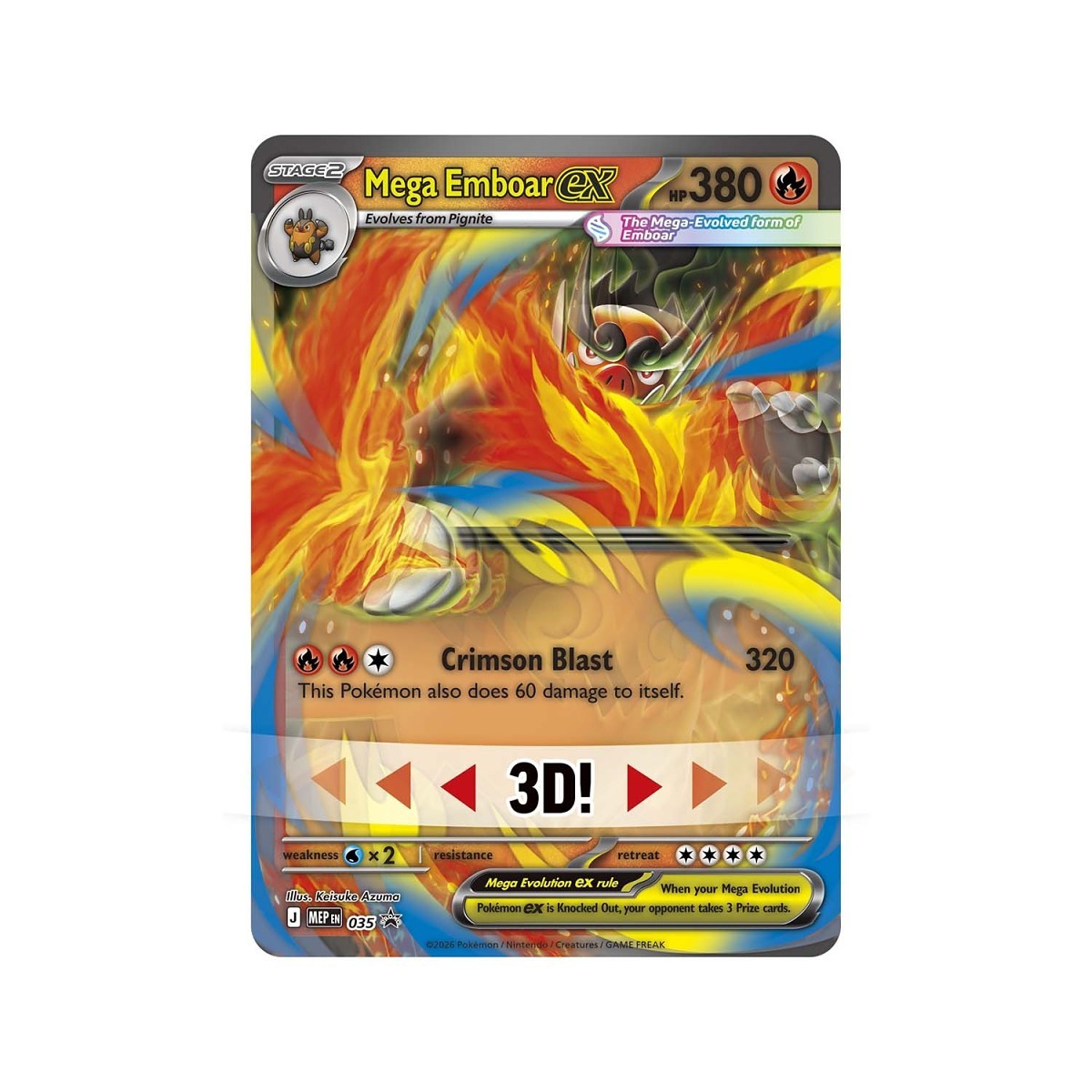 Pokemon TCG: Ascended Heroes Mega Emboar ex Box