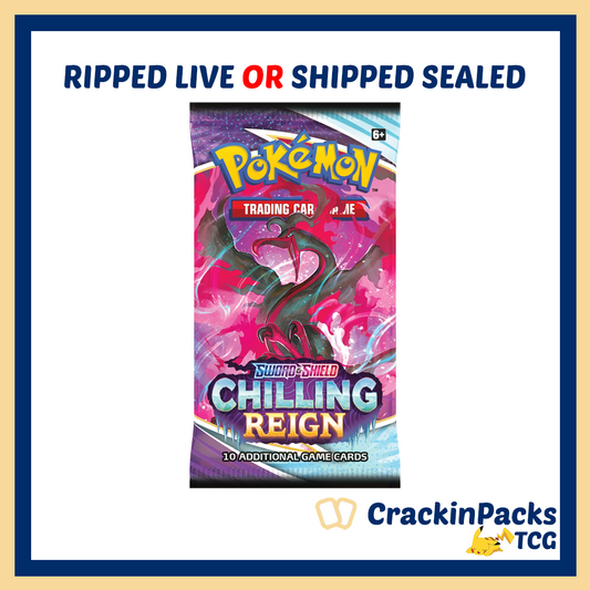 Pokemon TCG: Chilling Reign Booster Booster Pack (1) - RIP LIVE (**Bounty**)