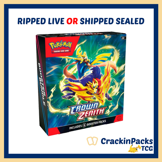 Pokemon TCG: Crown Zenith Booster Bundle (6 Packs) - RIP LIVE OR SHIP SEALED