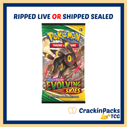 Pokemon TCG: Evolving Skies Booster Booster Pack (1) - RIP LIVE (**Bounty**)