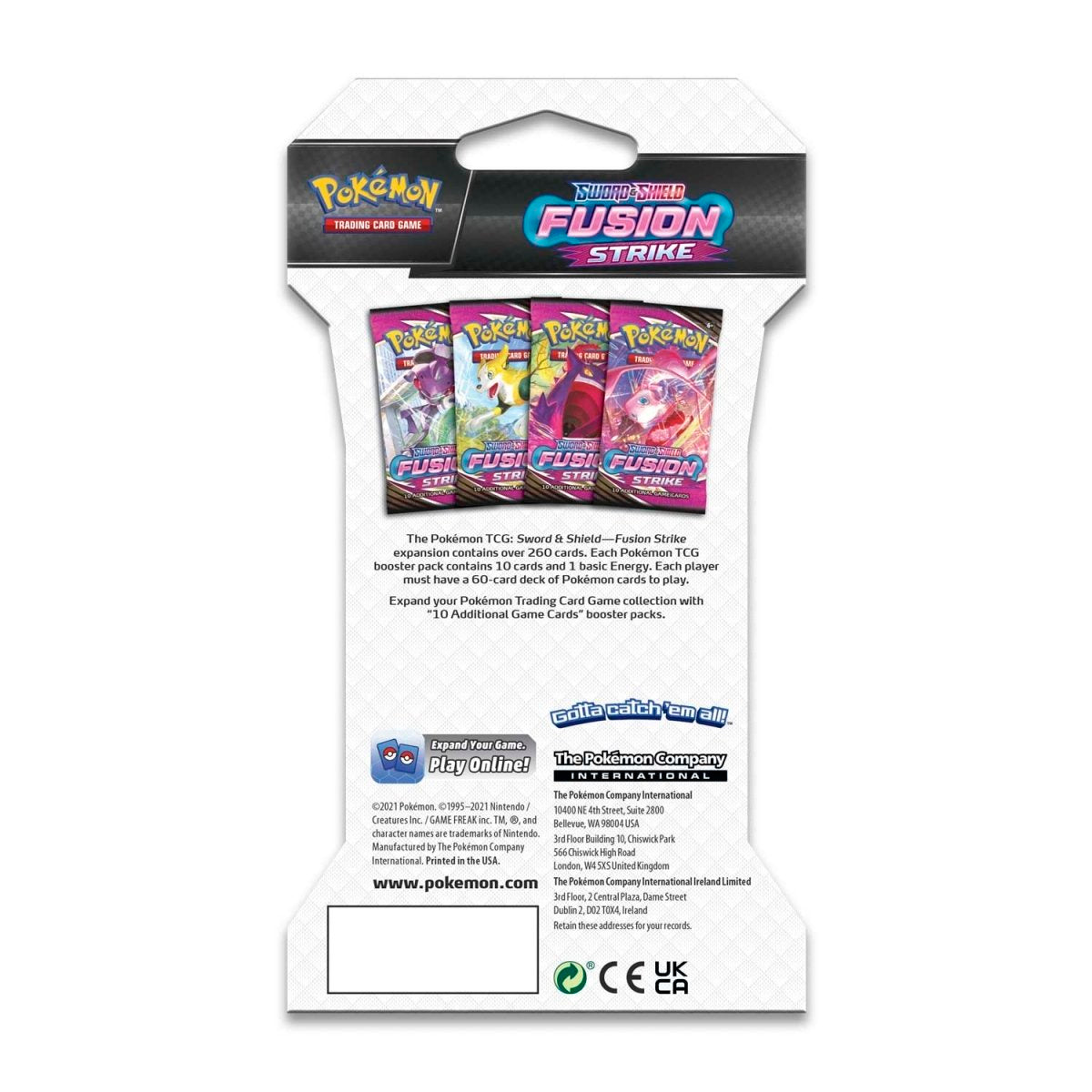 Pokemon TCG: Fusion Strike Sleeved Booster Pack (**CASE FRESH**)