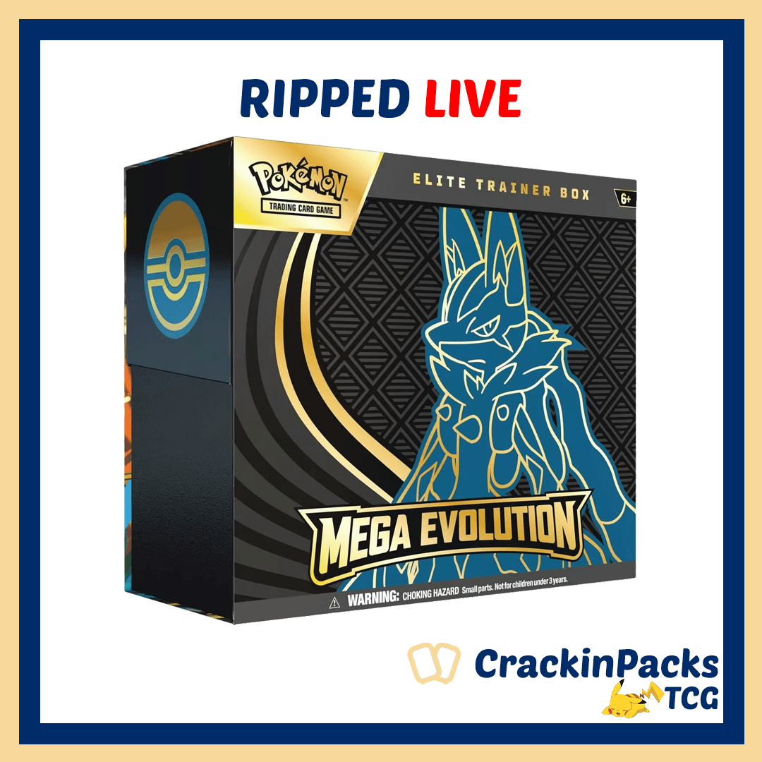 Pokemon TCG: Mega Evolutions Elite Trainer Box (Lucario) - RIP LIVE