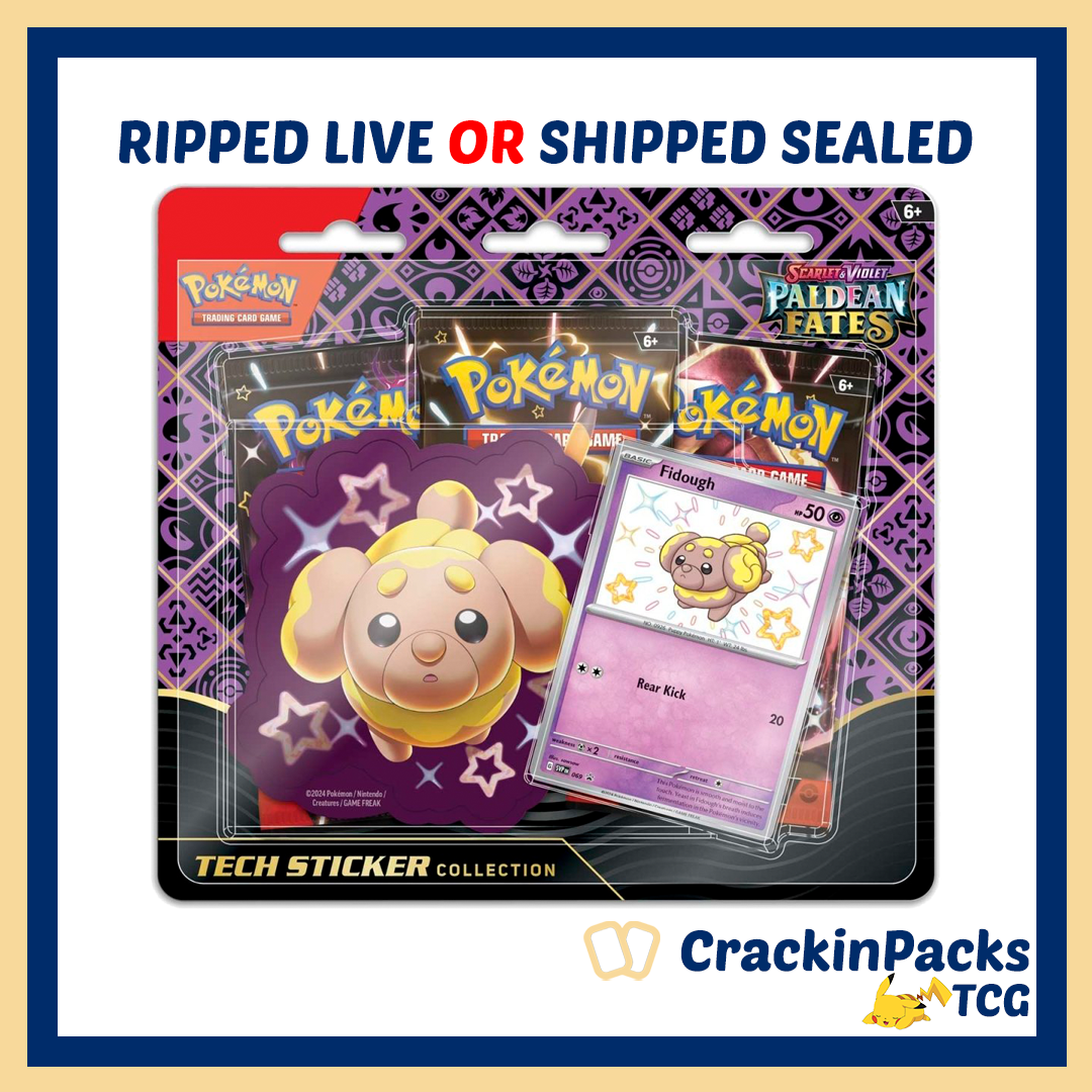 Pokemon TCG: Paldean Fates Tech Sticker Collection