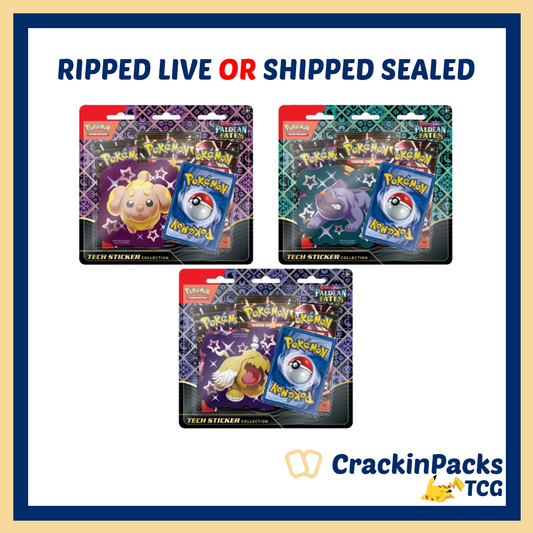 Pokemon TCG: Paldean Fates Tech Sticker Collection