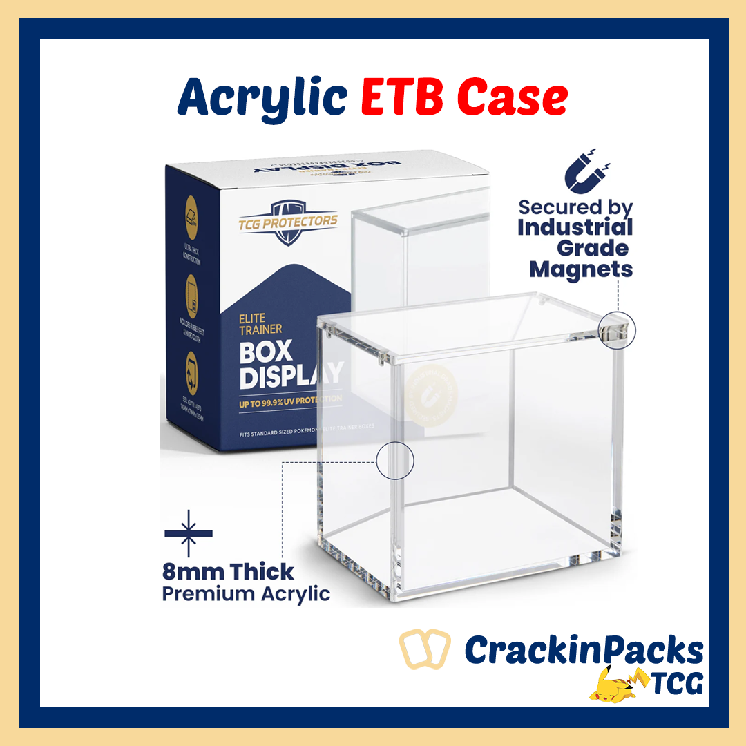 Pokemon ETB Heavy Duty Acrylic Display Case