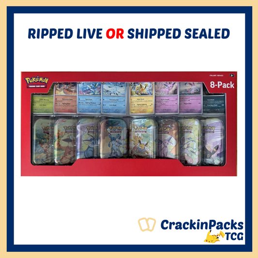 Pokemon TCG: Prismatic Evolutions 8-Pack Mini Tins (Costco)