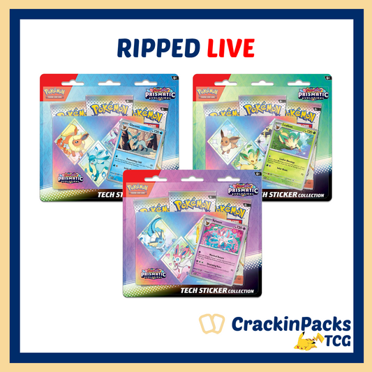 Pokemon TCG: Prismatic Evolutions Tech Sticker Collection