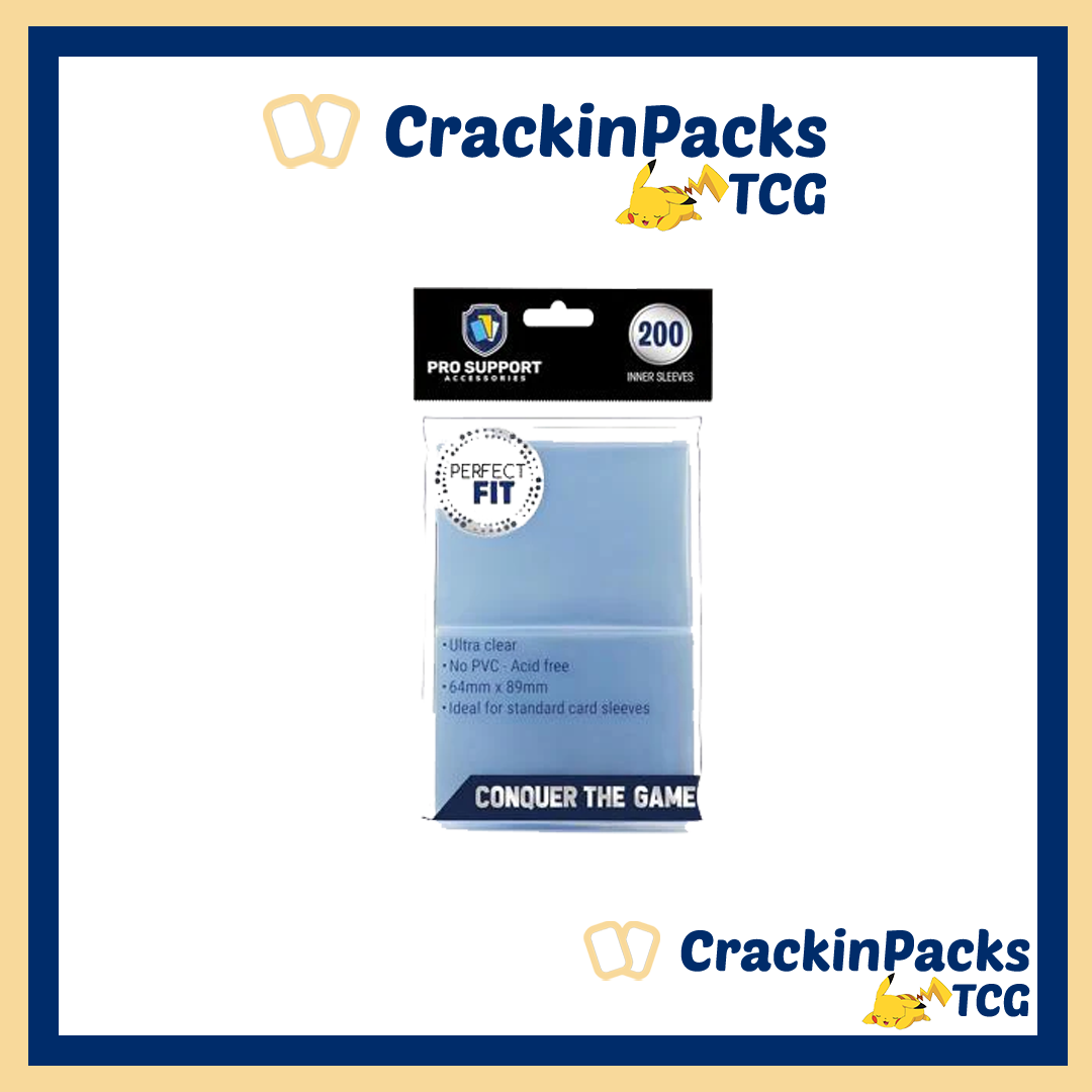Pro Support - Perfect Fits Inner Card Sleeves (200ct Pack) | Double Sleeving Protection