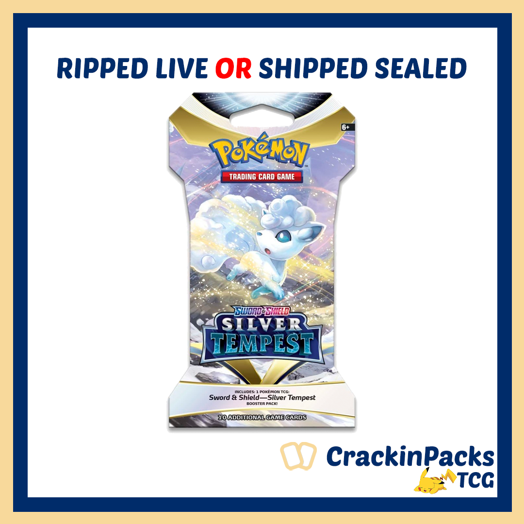 Pokemon TCG: Silver Tempest Sleeved Booster Pack (1) - RIP LIVE OR SHIP SEALED (**Bounty**)