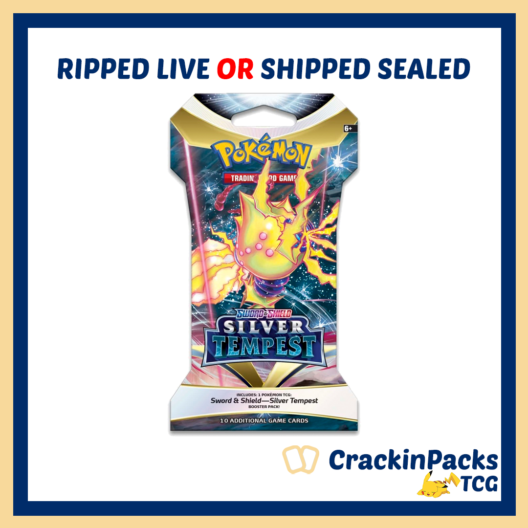 Pokemon TCG: Silver Tempest Sleeved Booster Pack (1) - RIP LIVE OR SHIP SEALED (**Bounty**)