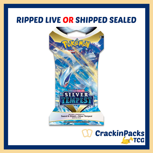 Pokemon TCG: Silver Tempest Sleeved Booster Pack (1) - RIP LIVE OR SHIP SEALED (**Bounty**)