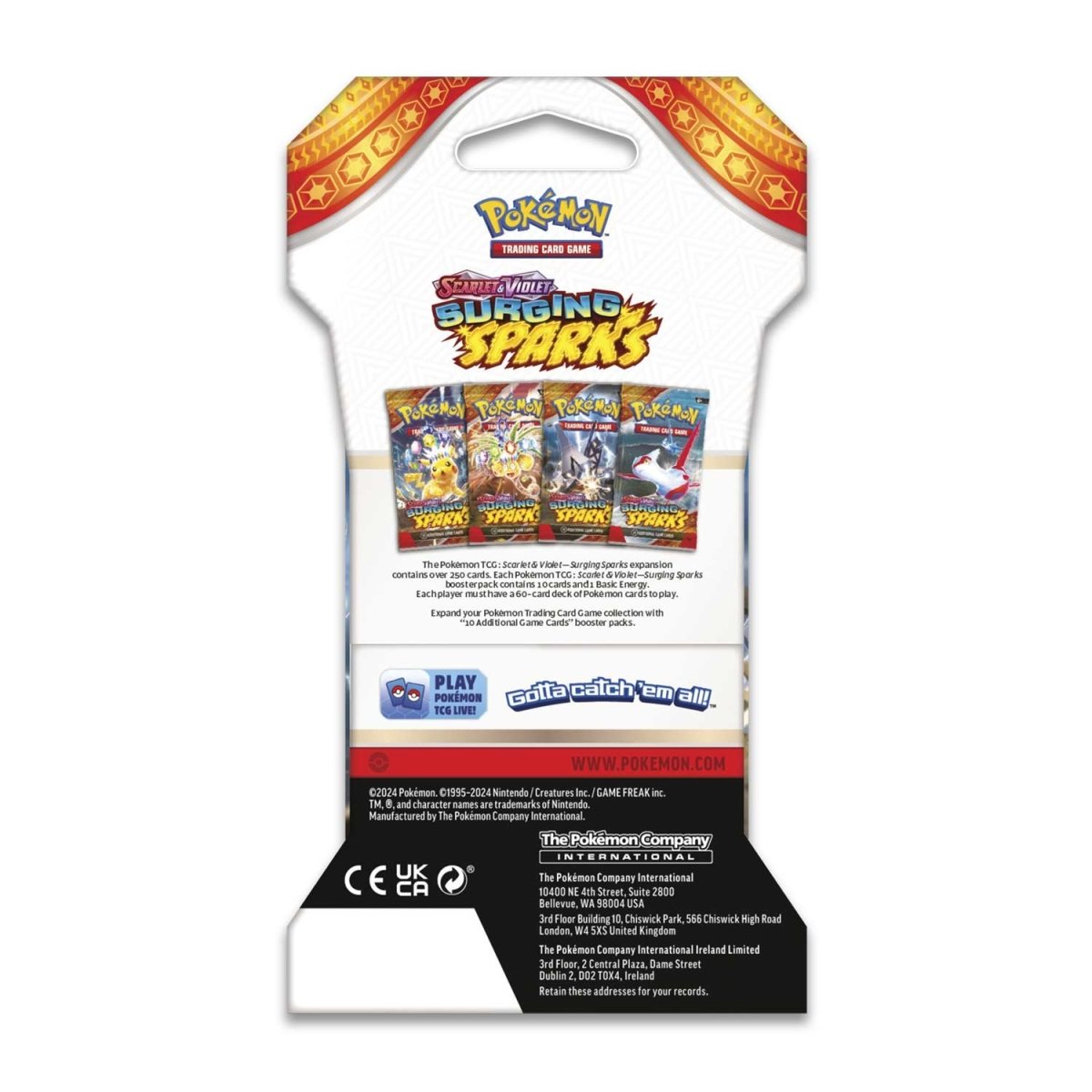 Pokemon TCG: Surging Sparks Sleeved Booster Pack