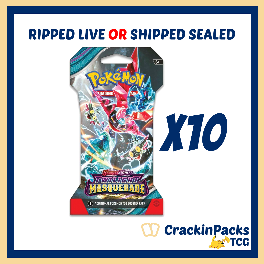 Pokemon TCG: Twilight Masquerade - 10 Sleeved Booster Pack